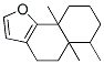 4,5,5a,6,7,8,9,9a-Octahydro-5a,6,9a-trimethylnaphtho[1,2-b]furan Structure