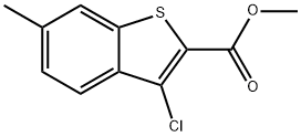 3-氯-6-甲基苯并[B]噻吩-2-羧酸甲酯,59812-34-9,结构式