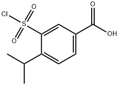 3-Chlorosulfonyl-4-isopropylbenzoicacid Struktur