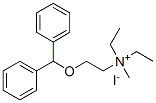 [2-(diphenylmethoxy)ethyl]diethylmethylammonium iodide Struktur