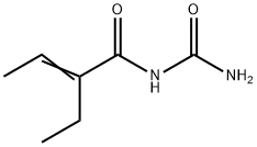 N-(aminocarbonyl)-2-ethyl-2-butenamide  Structure