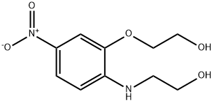 N,O-Di(2-hydroxyethyl)-2-amino-5-nitrophenol Struktur