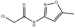 2-クロロ-N-(5-メチル-3-イソオキサゾリル)アセトアミド 化学構造式