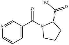 N-(Pyridine-3-carbonyl)-L-proline Structure