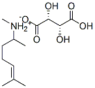 [R-(R*,R*)]-methyl(1,5-dimethylhex-4-enyl)ammonium hydrogen tartrate Structure