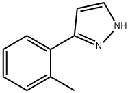 3-(2-メチルフェニル)-1H-ピラゾール 化学構造式