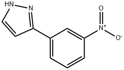 3-(3-ニトロフェニル)ピラゾール 化学構造式