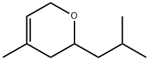 3,6-ジヒドロ-4-メチル-2-(2-メチルプロピル)-2H-ピラン 化学構造式