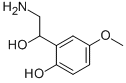 2-(2-amino-1-hydroxyethyl)-4-methoxyphenol Structure