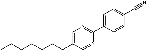 4-(5-庚基-2-嘧啶基)苯腈,59854-97-6,结构式