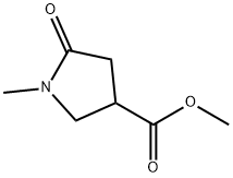 1-Methyl-5-oxo-3-pyrrolidinecarboxylic acid methyl ester Structure