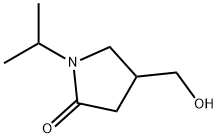 4-(ヒドロキシメチル)-1-イソプロピルピロリジン-2-オン 化学構造式