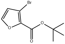 tert-butyl 3-bromo-2-furoate 化学構造式