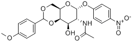 4-Nitrophenyl2-acetamido-2-deoxy-4,6-O-p-methoxybenzylidene-a-D-galactopyranoside Structure