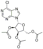 2,3,5-TRI-O-ACETYL-6-CHLOROPURINE-9--D-RIBOFURANOSIDE Structure