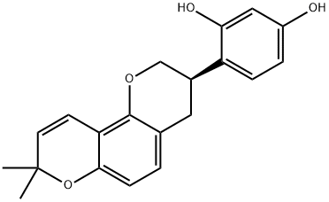 Structure of glabridin Structure of glabridin