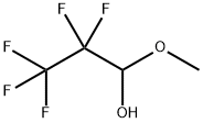 2,2,3,3,3-ペンタフルオロ-1-メトキシ-1-プロパノール 化学構造式