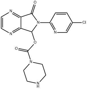 N-デスメチルゾピクロン 化学構造式