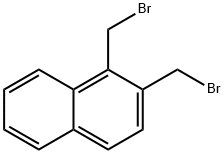 1,2-ビス(ブロモメチル)ナフタレン 化学構造式