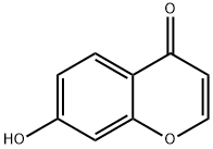 7-hydroxy-4-benzopyrone Struktur