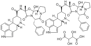 酒石酸ジヒドロエルゴタミン 化学構造式