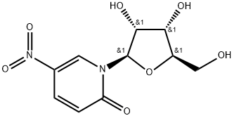 1-(b-D-Ribofuranosyl)-5-nitropyridine-2-one Structure