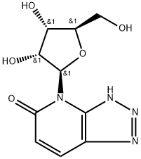4-(Β-D-呋喃核糖基)-维克-三唑并[4,5-Β]吡啶-5-酮, 59892-40-9, 结构式