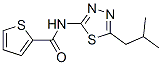 2-Thiophenecarboxamide, N-[5-(2-methylpropyl)-1,3,4-thiadiazol-2-yl]- 结构式