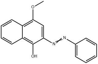 2-苯偶氮基-4-甲氧基-1-萘酚,59900-33-3,结构式