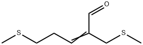 5-(methylthio)-2-[(methylthio)methyl]pent-2-enal Struktur