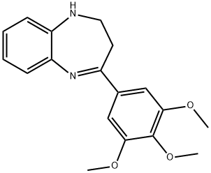 59902-16-8 4-(3,4,5-TRIMETHOXY-PHENYL)-2,3-DIHYDRO-1H-BENZO[B][1,4]DIAZEPINE
