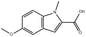 5-甲氧基-1-甲基-1H-2-吲哚甲酸, 59908-54-2, 结构式