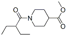 4-Piperidinecarboxylicacid,1-(2-ethyl-1-oxobutyl)-,methylester(9CI),599163-97-0,结构式