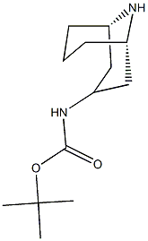 Carbamic acid, N-(3-exo)-9-azabicyclo[3.3.1]non-3-yl-, 1,1-dimethylethyl ester Struktur