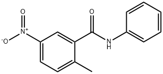 2-甲基-5-硝基-N-苯基苯甲酰胺 结构式