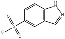1H-インダゾール-5-スルホニルクロリド 化学構造式