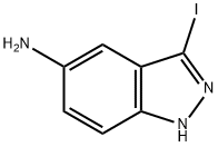 5-AMINO-3-IODO (1H)INDAZOLE Struktur