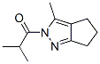 Cyclopentapyrazole, 2,4,5,6-tetrahydro-3-methyl-2-(2-methyl-1-oxopropyl)- (9CI),599199-52-7,结构式