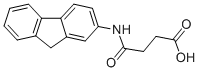N-(9H-フルオレン-2-イル)スクシンアミド酸 化学構造式