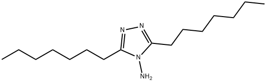 4-氨基-3,5-二庚基-4H-1,2,4-三唑 结构式