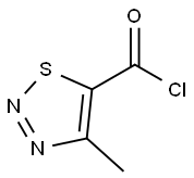 4-甲基-1，2，3-噻二唑-5-羰酰氯, 59944-65-9, 结构式