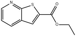 チエノ[2,3-B]ピリジン-2-カルボン酸エチル 化学構造式