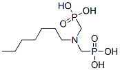 [(heptylimino)bis(methylene)]bisphosphonic acid Structure