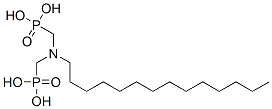 [(十四烷基亚氨基)二(亚甲基)]二膦酸, 5995-34-6, 结构式
