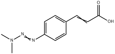3-[p-(3,3-Dimethyl-1-triazeno)phenyl]propenoic acid Struktur