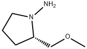 (S)-(-)-1-アミノ-2-(メトキシメチル)ピロリジン 化学構造式