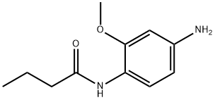 N-(4-アミノ-2-メトキシフェニル)ブタンアミド 化学構造式