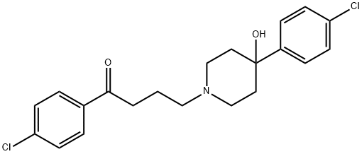 4-[4-(4-CHLOROPHENYL)-4HYDROXY-1-PIPERIDINYL]-1-(4-CHLOROPHENYL)-1-BUTANONE Struktur