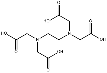 乙二胺四乙酸, 60-00-4, 结构式