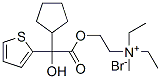 2-(ALPHA-环戊基-ALPHA-2-噻吩羟基乙酰基氧基)乙基二乙基(甲基)溴化铵, 60-44-6, 结构式